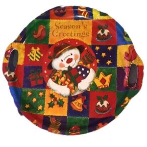 Snowman Christmas Serving Tray
